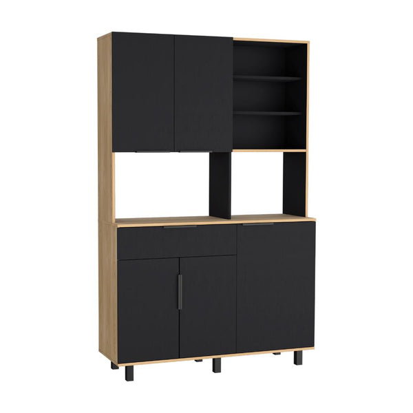 Alacena Oshawa, Fresno Europeo y Wengue, patas y manijas de acero