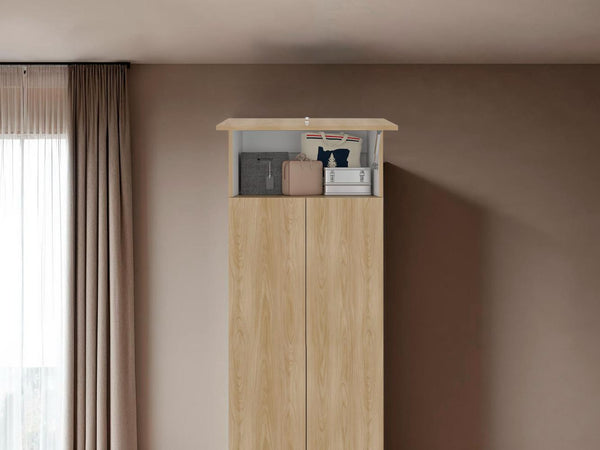 Complemento para Closet Beico, Fresno Europeo y Blanco Duqueza, para Adicionar altura y compartimiento a tu closet