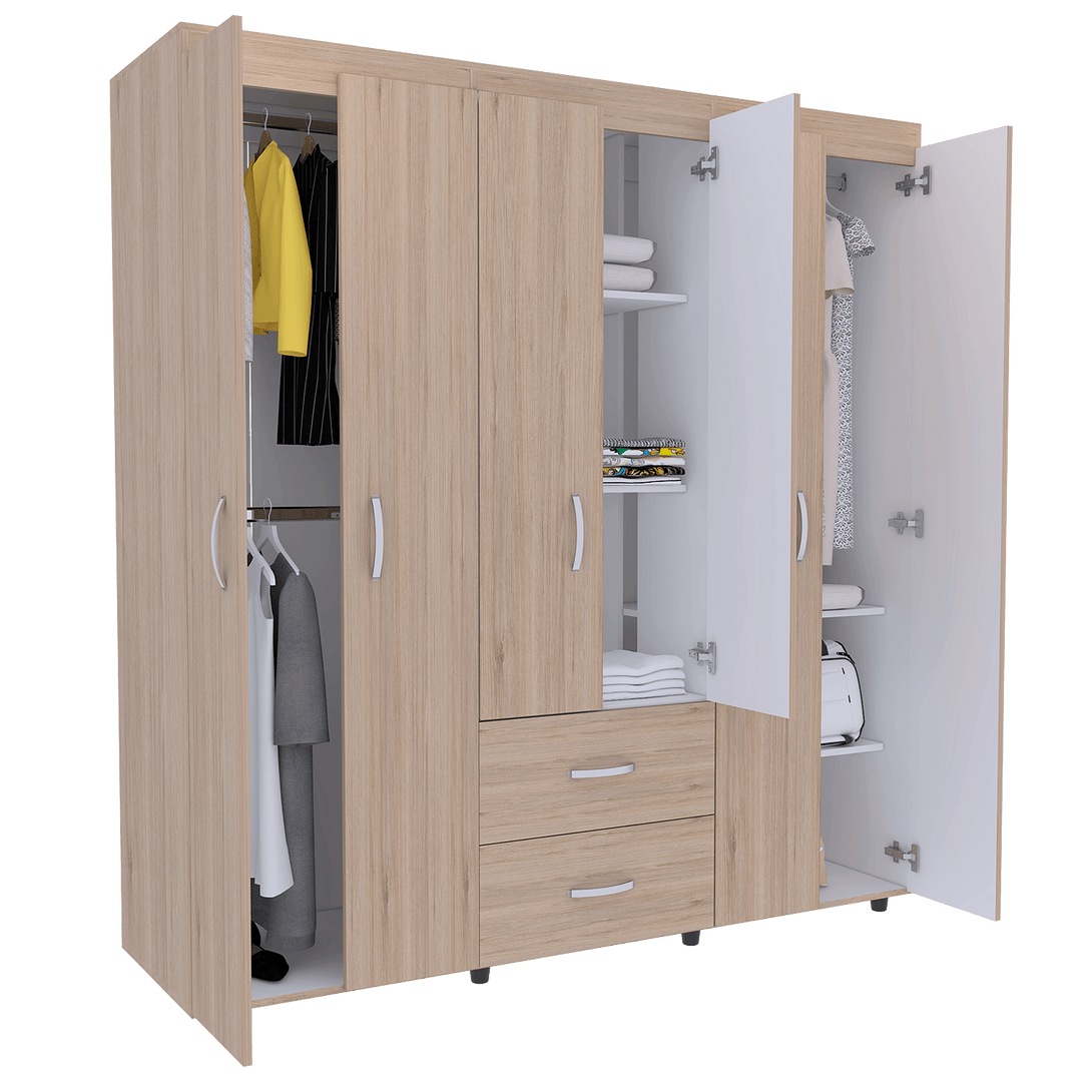 Combo Para Dormitorio Clara Luna Incluye Closet y Mesa Para Tv.