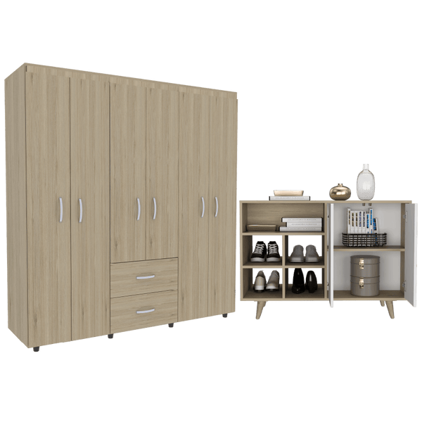 Combo para Habitación Alexia, incluye Recibidor y Closet.
