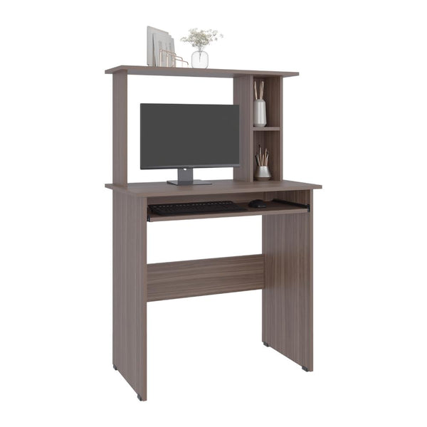 Escritorio Dolan, Avellana, con badeja movil para teclado