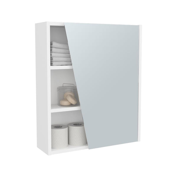 Gabinete de Baño Quintana, Blanco Duqueza, con espejo ZF